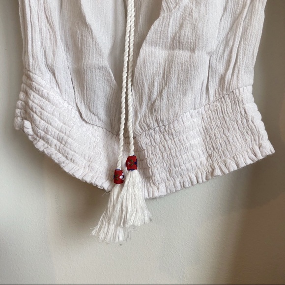 BAND OF GYPSIES Flare Sleeve Embroidered Crop Top - Picture 6 of 15